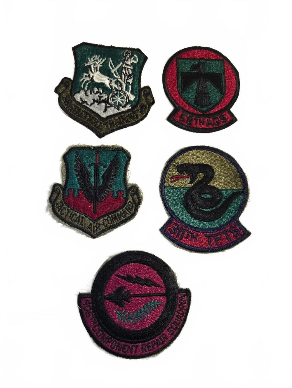 USAF United States Air Force Military Patches / Lot of 5 / As Shown